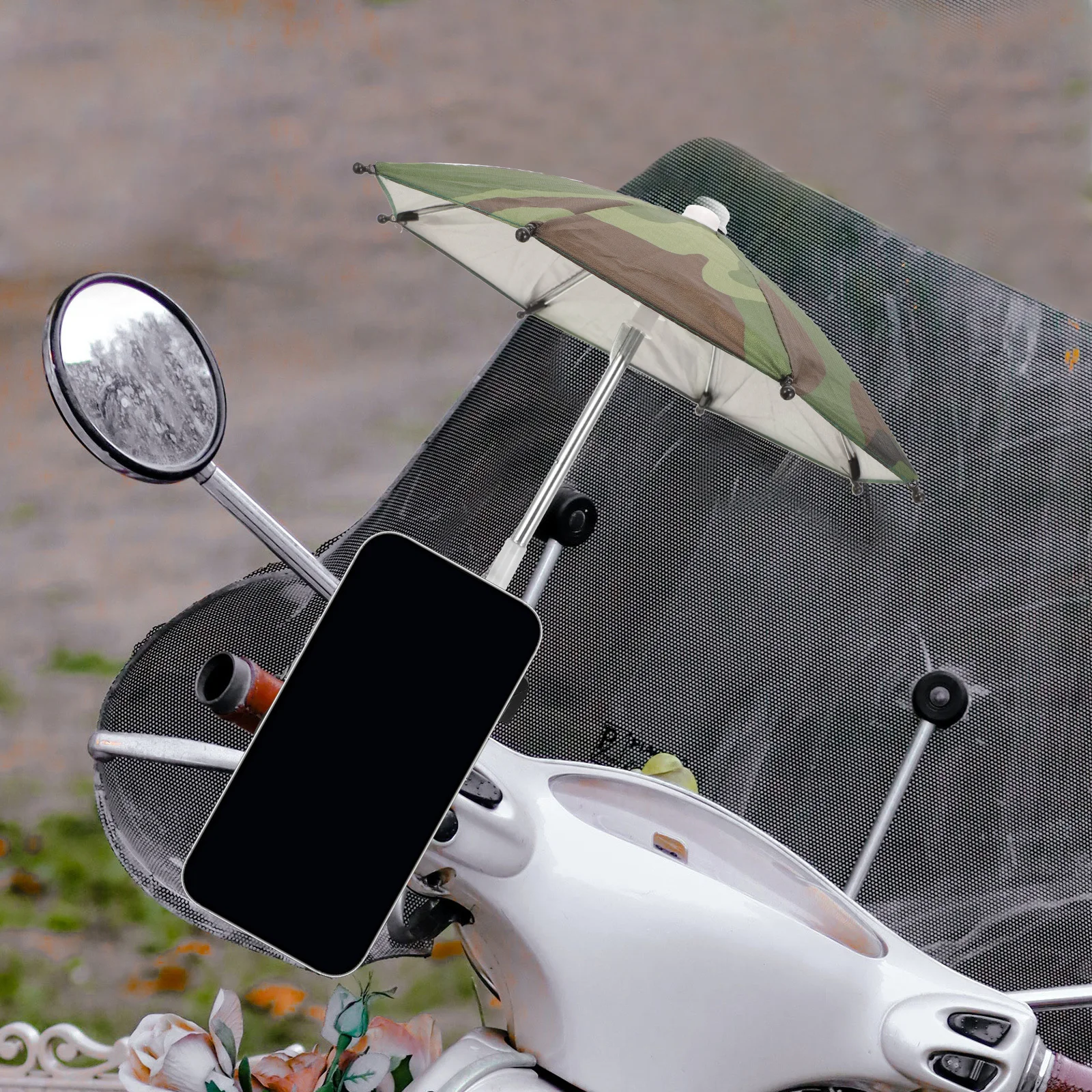 1 ensemble de parapluie de téléphone Portable, pare-soleil Durable pour le cyclisme, Mini accessoire de voyage léger et étanche en plein air