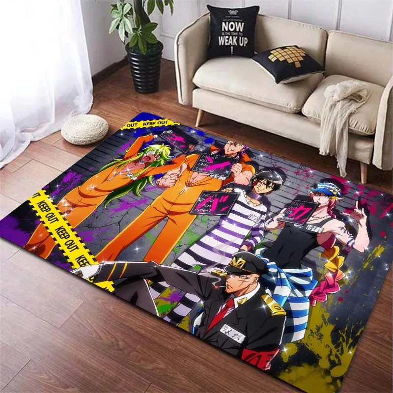 Nanbaka - The Numbers Japan Prison Anime Area Rugs for Living Room Bedroom Decoration Rug Children PlayRoom Mat Anti-slip Carpet