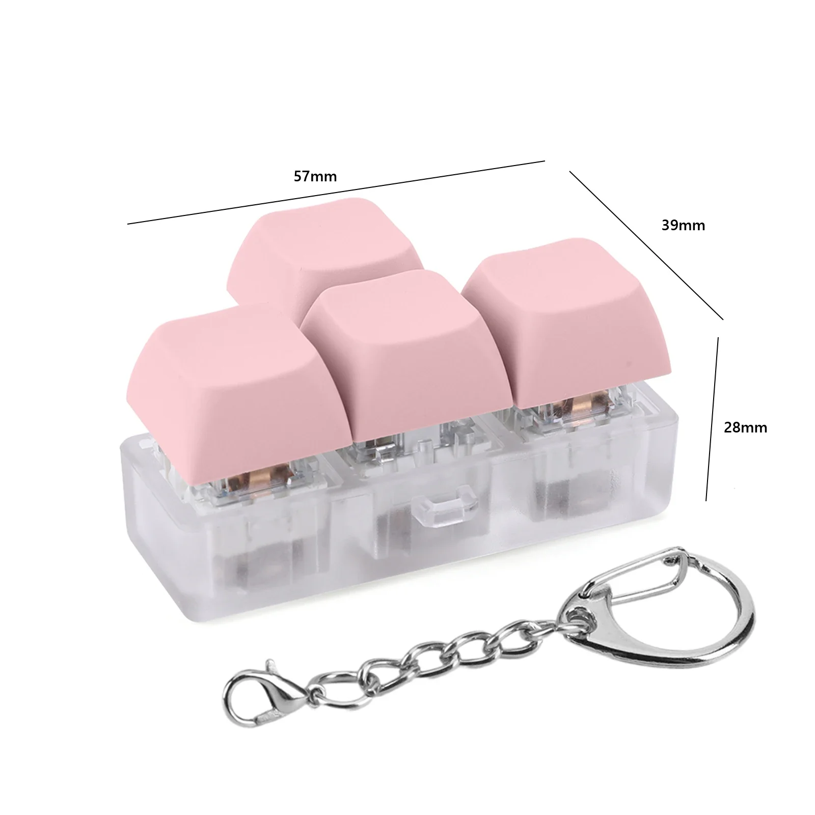 زر Keycap تململ المفاتيح 4 مفاتيح قبعات لوحة المفاتيح لعبة الإجهاد الإغاثة DIY بها بنفسك لوحة المفاتيح مكعب لعبة لتخفيف التوتر تمرير الوقت