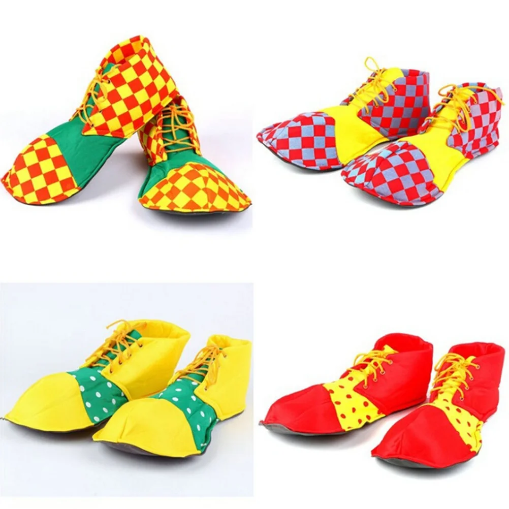 Clownschoenen voor dames heren rood Een paar leuke rekwisieten met circusthema en verstelbare pasvorm Ideaal voor Halloween Carnaval Kerstfeest