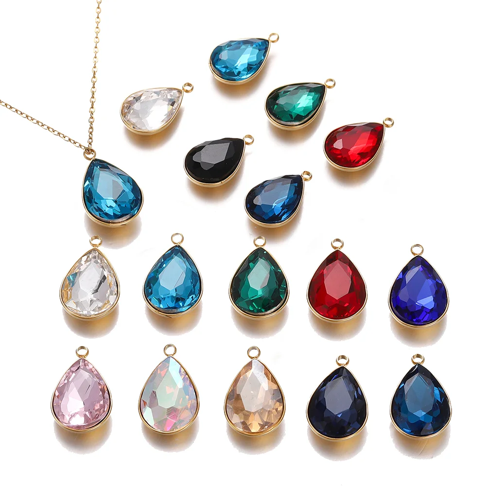 5 pçs/lote pingentes de vidro  - Crystal Bead Mix avaliação e preço