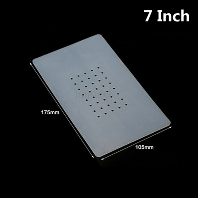 105MM*175MM 7 Inch Heat Insulation Silicone Rubber Pad Mat With Holes For LCD Separator Machine Repair Tools