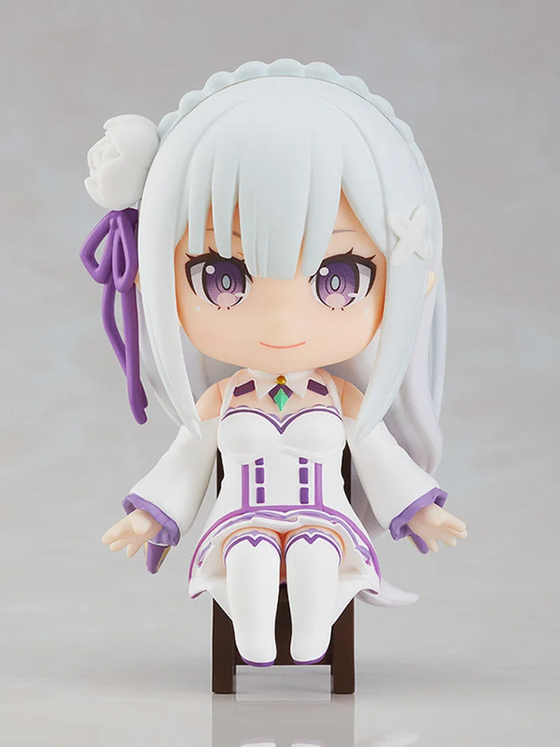 GSC Original:Swacchao Re:Zero REM RAM Emilia Q version PVC Action Figure Anime Figure Model Toys Figure Collection Doll Gift