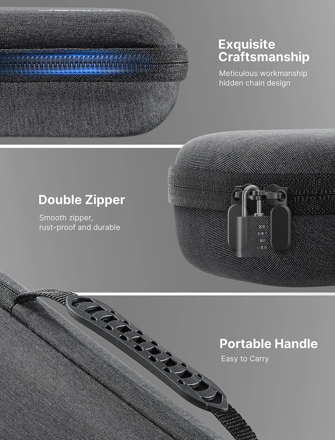 2026 New Steam Deck Carrying Case,Protective Hard Shell Carry Case Built-in Charger & Docking Storage,Portable Travel Case for S