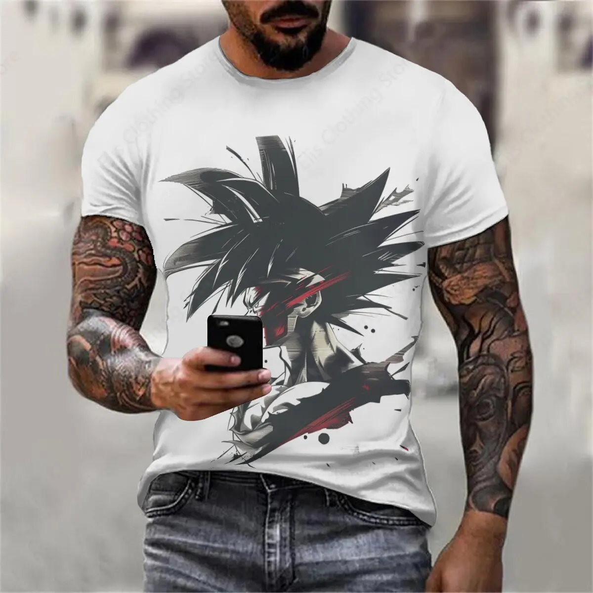 D-Dragon-B-BallS-S T-shirts men women funny humor print t-shirts casual men t-shirts unisex streetwear