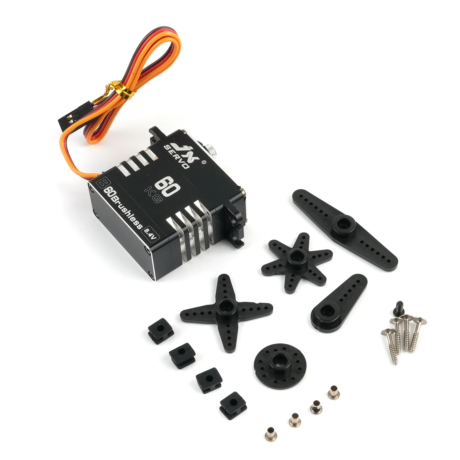 JX B60 60kg Waterproof High Torque Full Metal Aluminium Shell HV Brushless Motor Standard Digital Servo For RC Car Robot Crawler