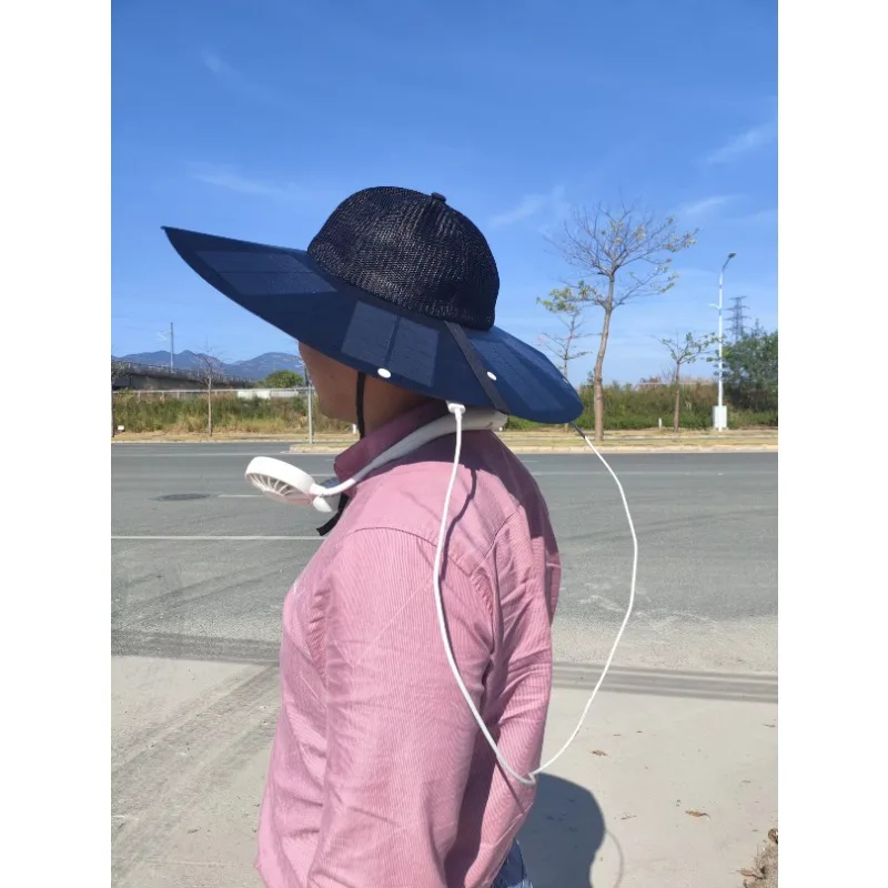 New Product Solar panel Power Hat New Folding Portable Rechargeable Solar Cap Travel Fishing Mountaineering