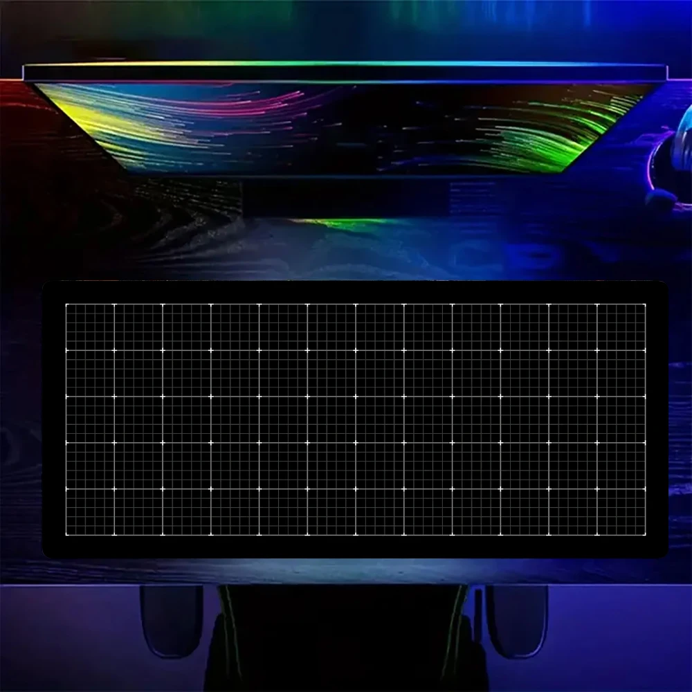 Geometric figure large Mouse Pad Desk Mat Gaming pad Non-Slip Stitched Edge Visual perspective pattern table mat office mousepad