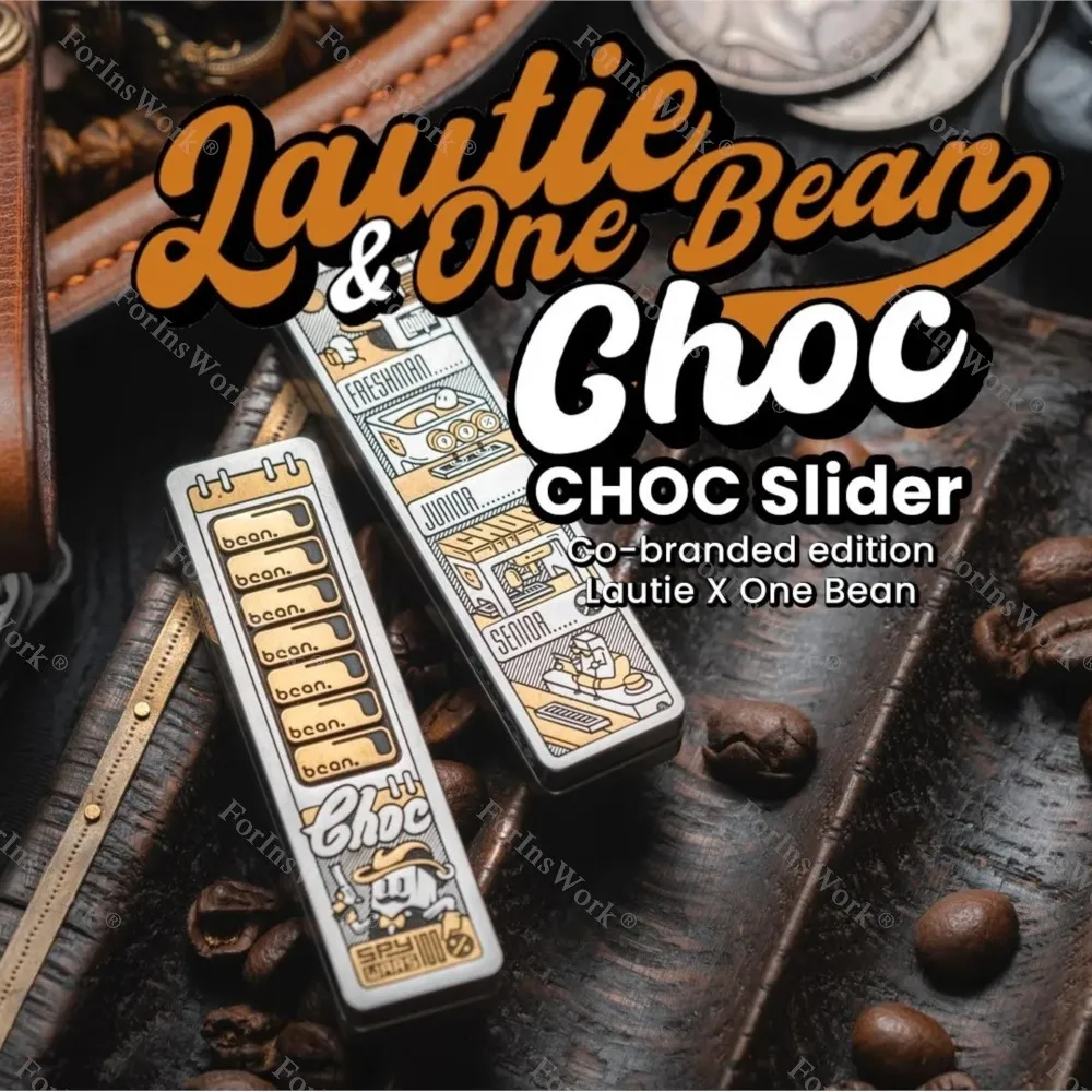 

LAUTIE X OneBean Co-branded Choc Mechanical Fidget Slider SpyWars Series Limited To 500 Units