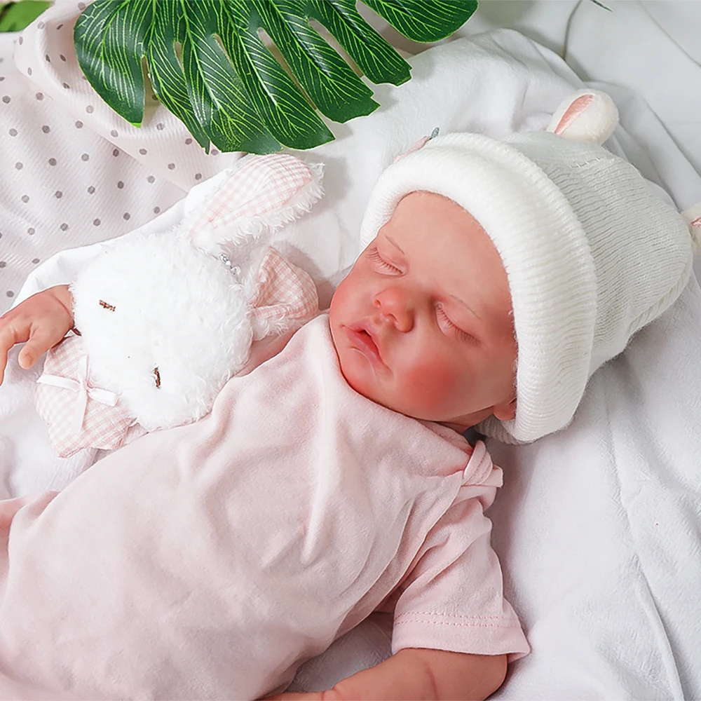 

Кукла Реборн 43 см, 2,45 кг, из чистого силикона, цельная, милая девочка, компаньон для исцеления, лучший рождественский подарок, суперреалистичная кукла