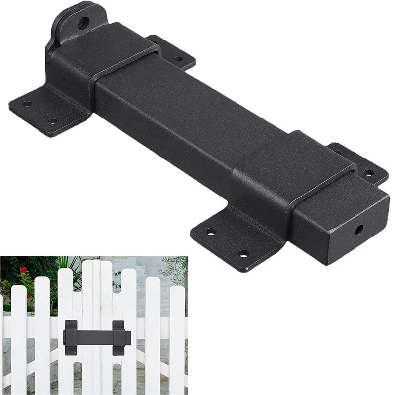 Heavy Duty Gate Lock Holder Sliding Security Latch With Padlock Hole For Wooden Fenced Yards