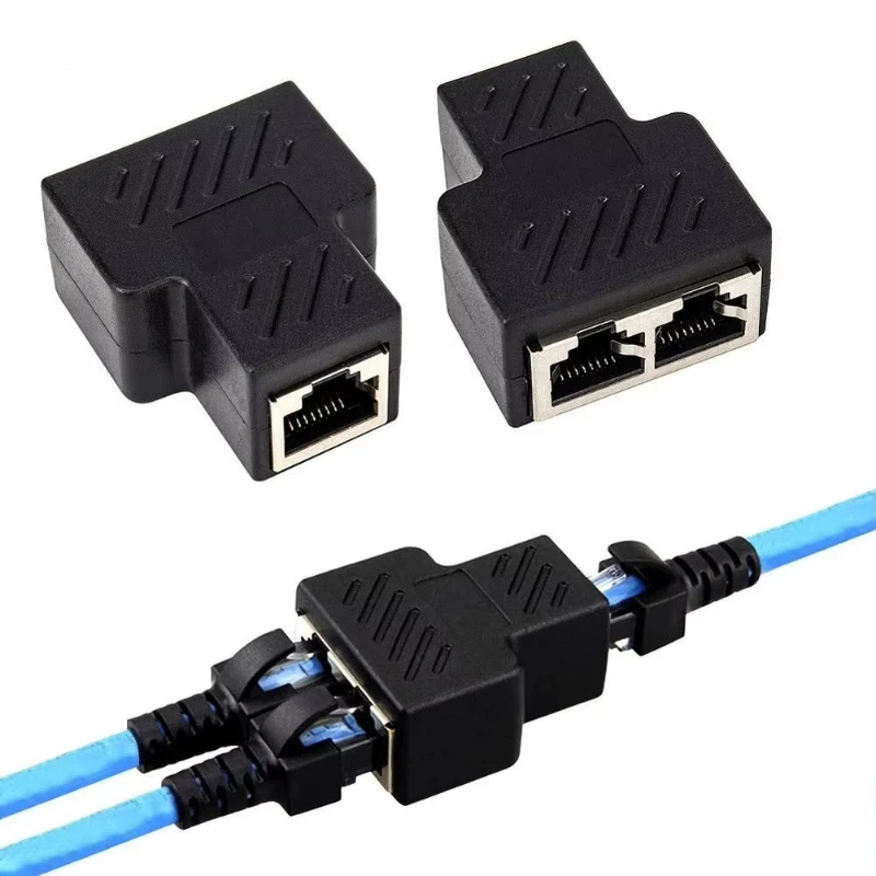 

1-6 шт. 1-2-канальный сетевой расширитель LAN RJ45, разветвитель Ethernet-адаптера для подключения к интернет-кабелю, 1 вход, 2 выхода, высокое качество
