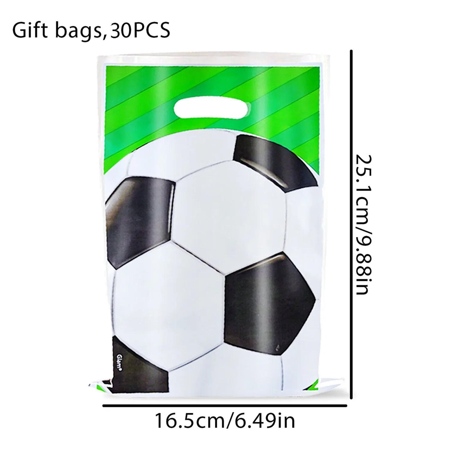 10/20/30/40 Stück Fußball-Party-Geschenktüten Fußball-Liebhaber Süßigkeiten-Verpackungsbeutel Handtasche Kinder Jungen Geburtstagsparty-Deko Partyzubehör – Detail 3