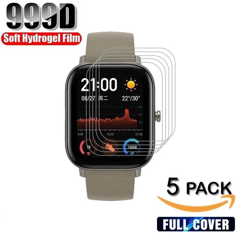 Soft TPU Screen Protector Film For Amazfit GTR 2 2E 4 3 Pro BiP S Lite 3 Pro GTS 2 2E 3 4 mini PoP Pace Verge Stratos 2 3 T-Rex