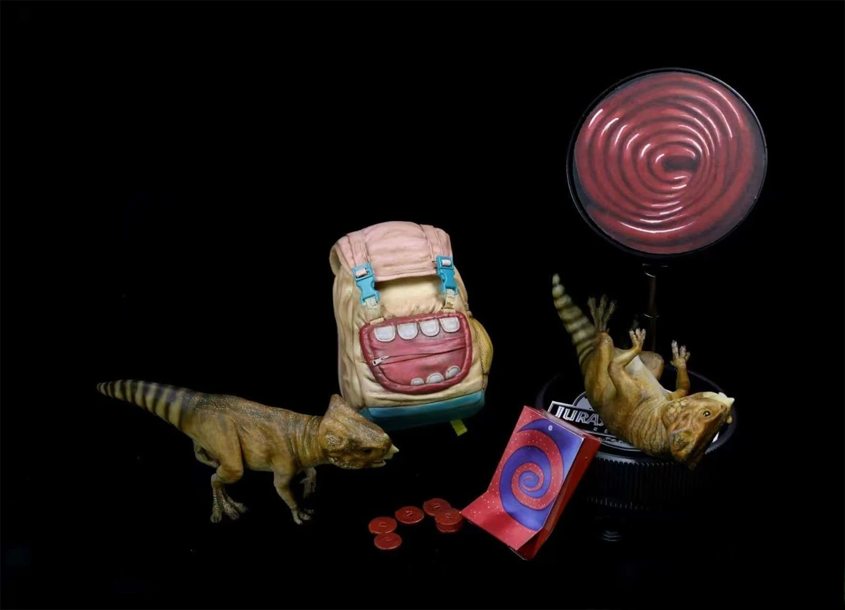 

DINO DREAM 1/5 Aquilops Dolores Set Scene Statue Dinosaur Animal Figure Collection Decoration Birthday Gift Adult Toys