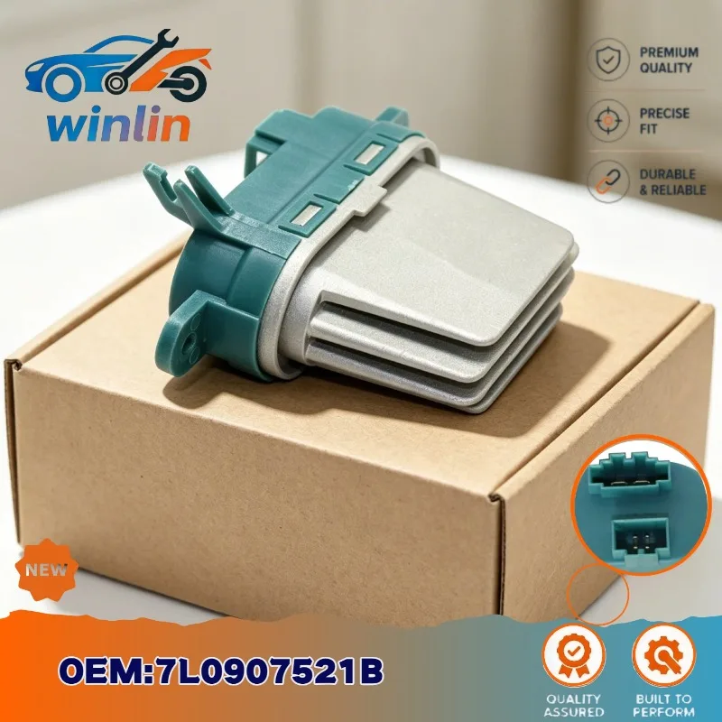 7L0907521B HVAC Blower Heater Fan Motor Resistor Compatible with Audi Q7 VW Touareg Porsche Cayenne Seat