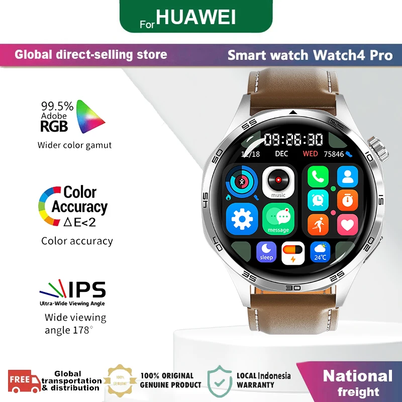 

Новинка 2024 года для HUAWEI Watch GT5 Pro, спортивный умный браслет для мужчин, NFC GPS Trackr, компас, 1,53-дюймовый AMOLED-экран, Bluetooth-вызов, умные часы