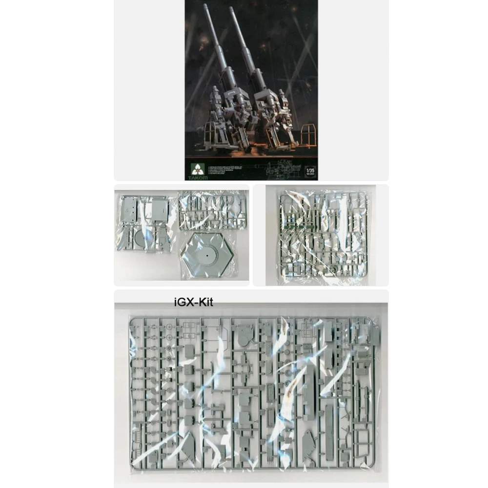 TAKOM 2023 1:35 Scale 12.8cm Flak 40 Hobby Craft Plastic Assembly Model Building Kit