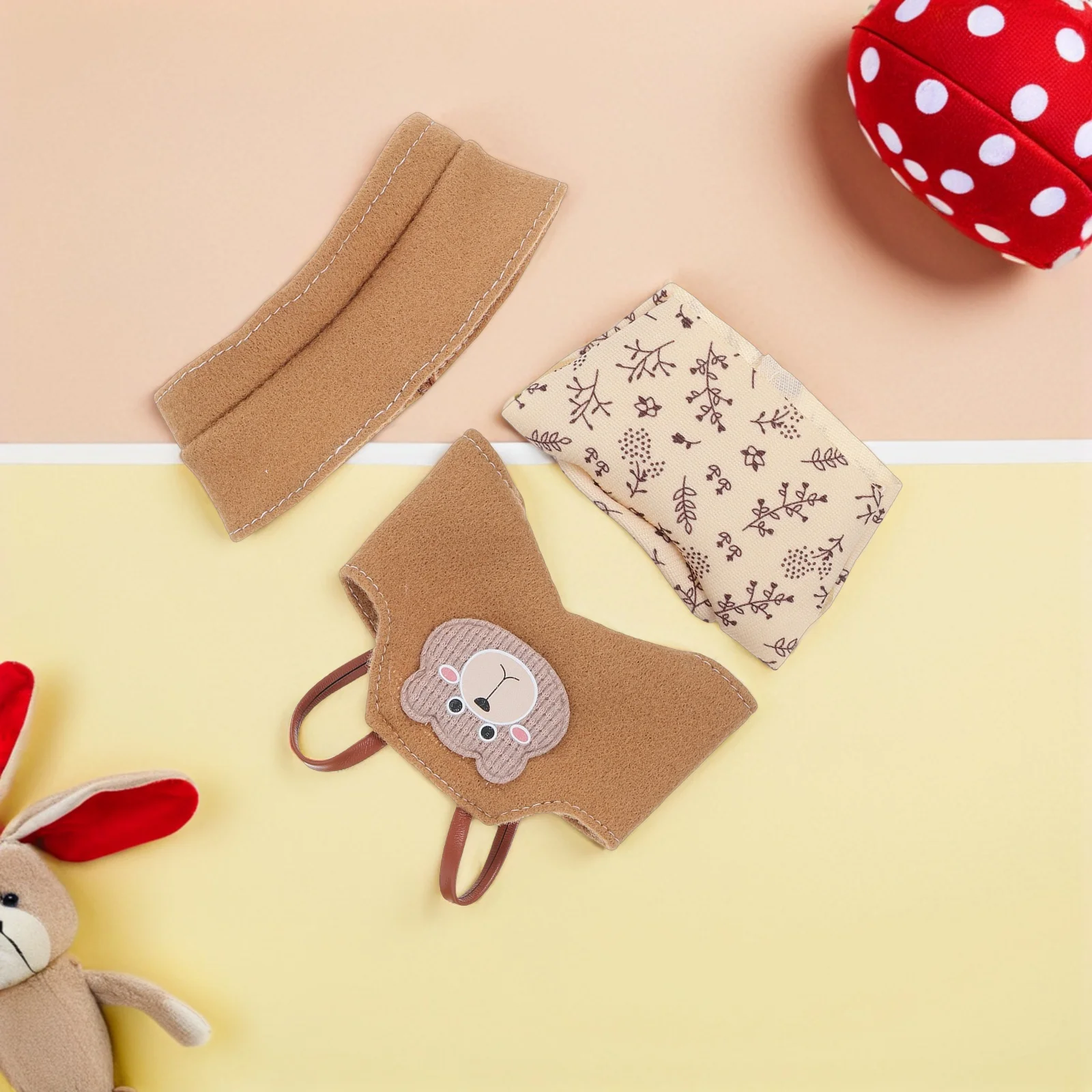 Conjunto de roupas para roupa macia de 17cm com calças de chapéu, design elegante para brincar de fingir, acessórios de roupas de reposição