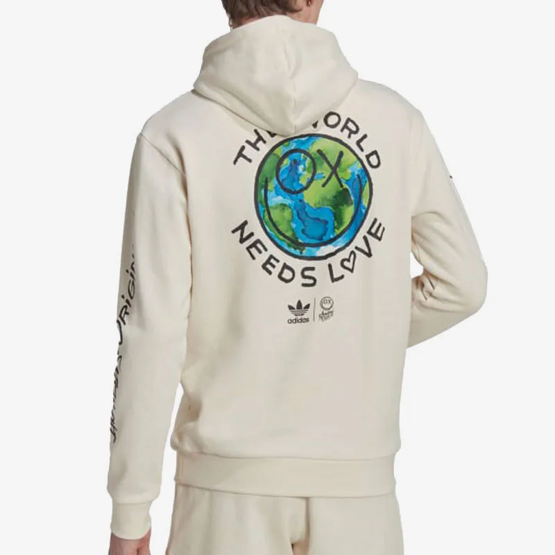 Adidas genuine clover men's sports and leisure comfortable hooded sweatshirt HL9236