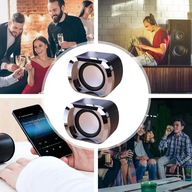 Computer Speakers For Desktop Portable Multimedia Speaker Computer Speaker Clear Sound Quality Multimedia Versatility Desktop