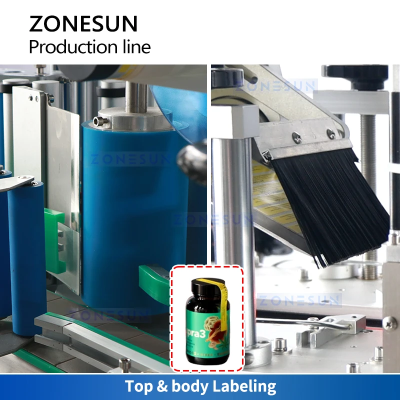 Zonesun ZS-FAL180F8 Honey Packaging Line Honey Bottling Line Syrup Packing Machine Filling Capping and Labeling Machine