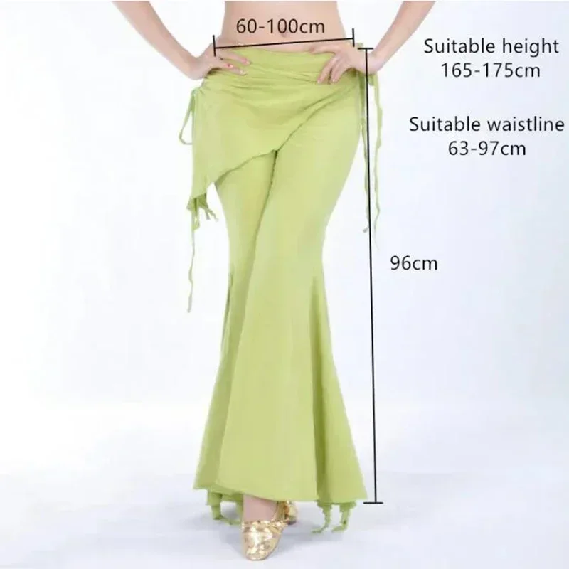 Women Tribal Belly Dance Pants Belly Dance Harem Pant Adult Side Opening Trousers Practice Dance Costume