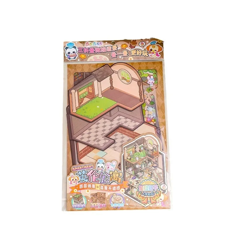 Juguetes clásicos 3D, pegatinas en miniatura grandes, paisaje de dibujos animados DIY para adultos y niños, regalo de cumpleaños de recompensa para aliviar el estrés