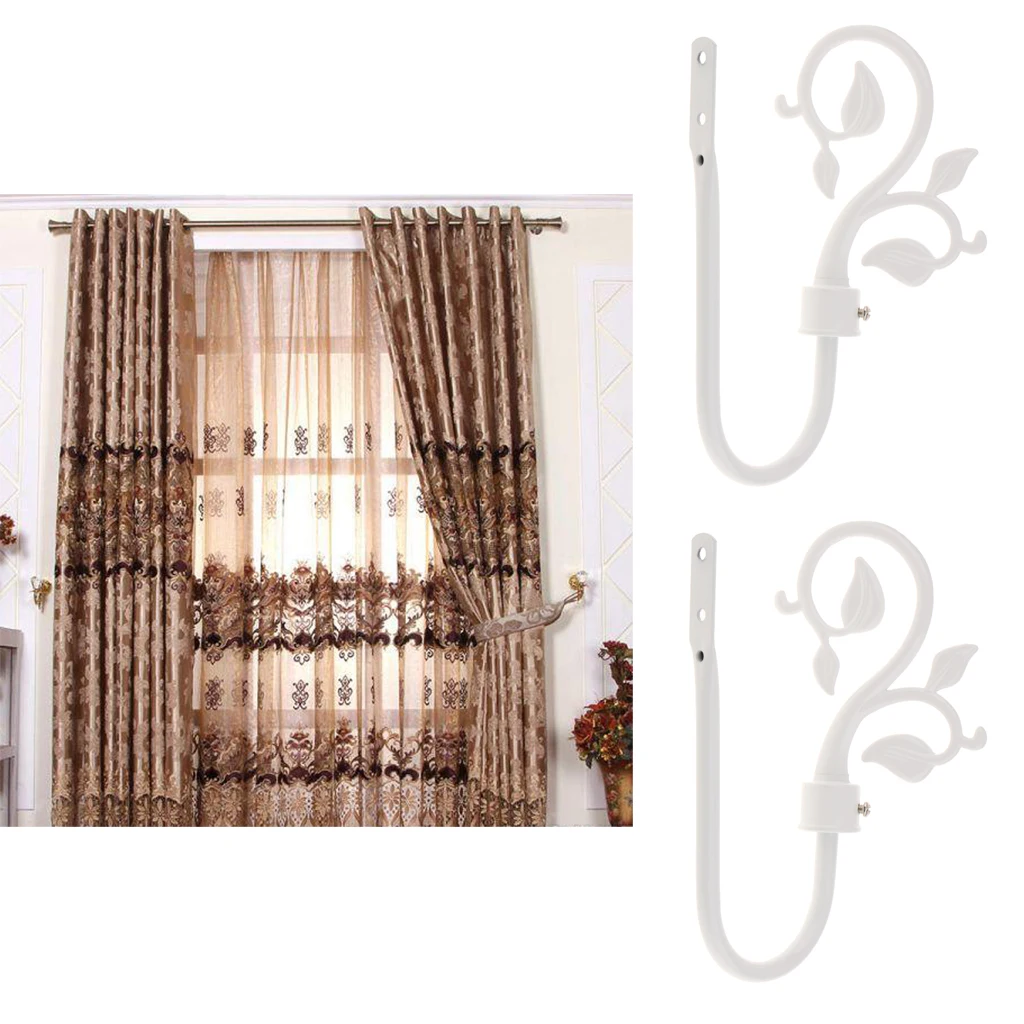 Curtain Tieback Hanger Modern U Shape Wall Hook Holder Window Dressing Accessory for Bedroom Curtains Rail Bar