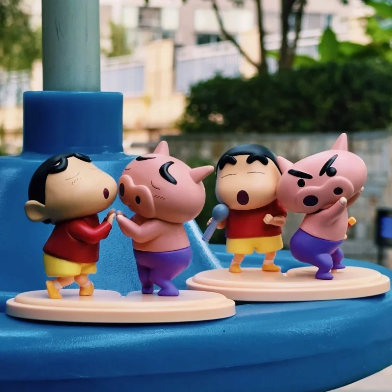 

Новый 52 игрушки Crayon Shin Chan Left Guard Gate Haruhi Branch Cp Модная слепая коробка игрушка подарок на день рождения милый настольный орнамент кукла