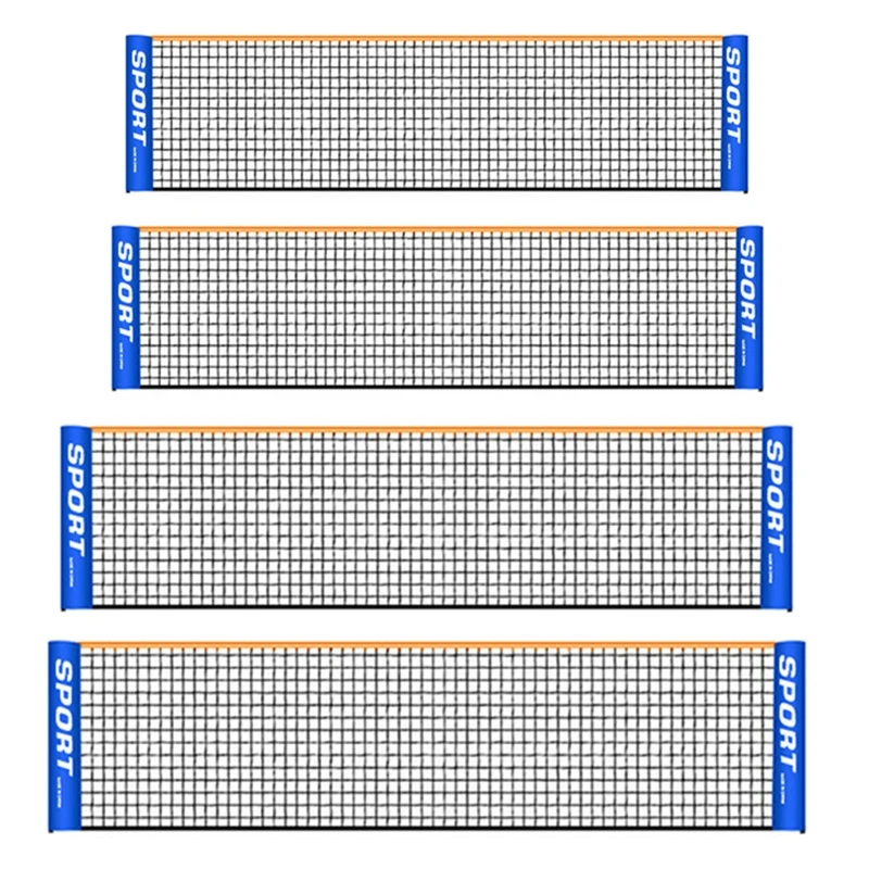 

Сетка для бадминтона, портативная нейлоновая сетка, теннисная сетка для пиклбола, регулируемый размер 3-6 м
