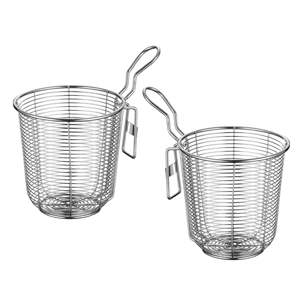 

2Pcs Stainless Steel Hotpot Strainer Fine Mesh Basket for Noodle Pasta Ramen Kitchen Cooking Hot Pot Strainer Spoons