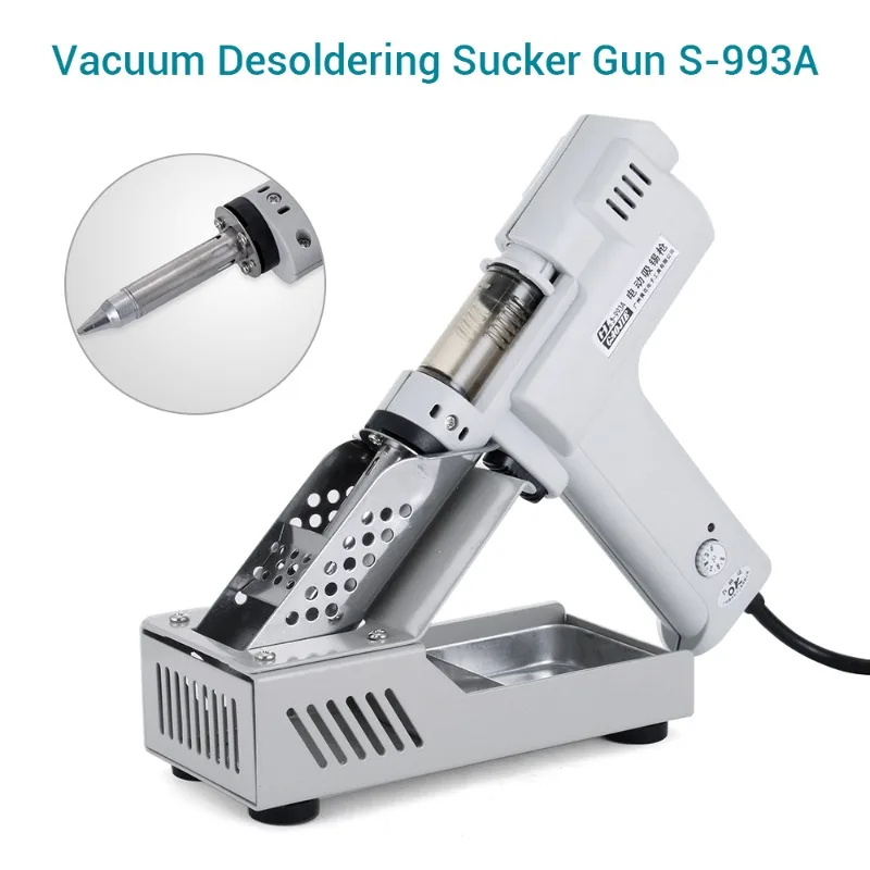 

Desoldering Gun Electric Absorb Gun S-993A Vacuum Desoldering Pump Solder Sucker Gun 220V 100W De-solder Gun