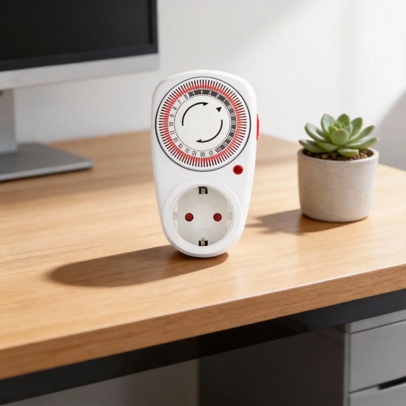 For Household Appliances Mechanical Timer Socket 15 Minute Interval Timer Flame Retardant Material Overload Protection Function
