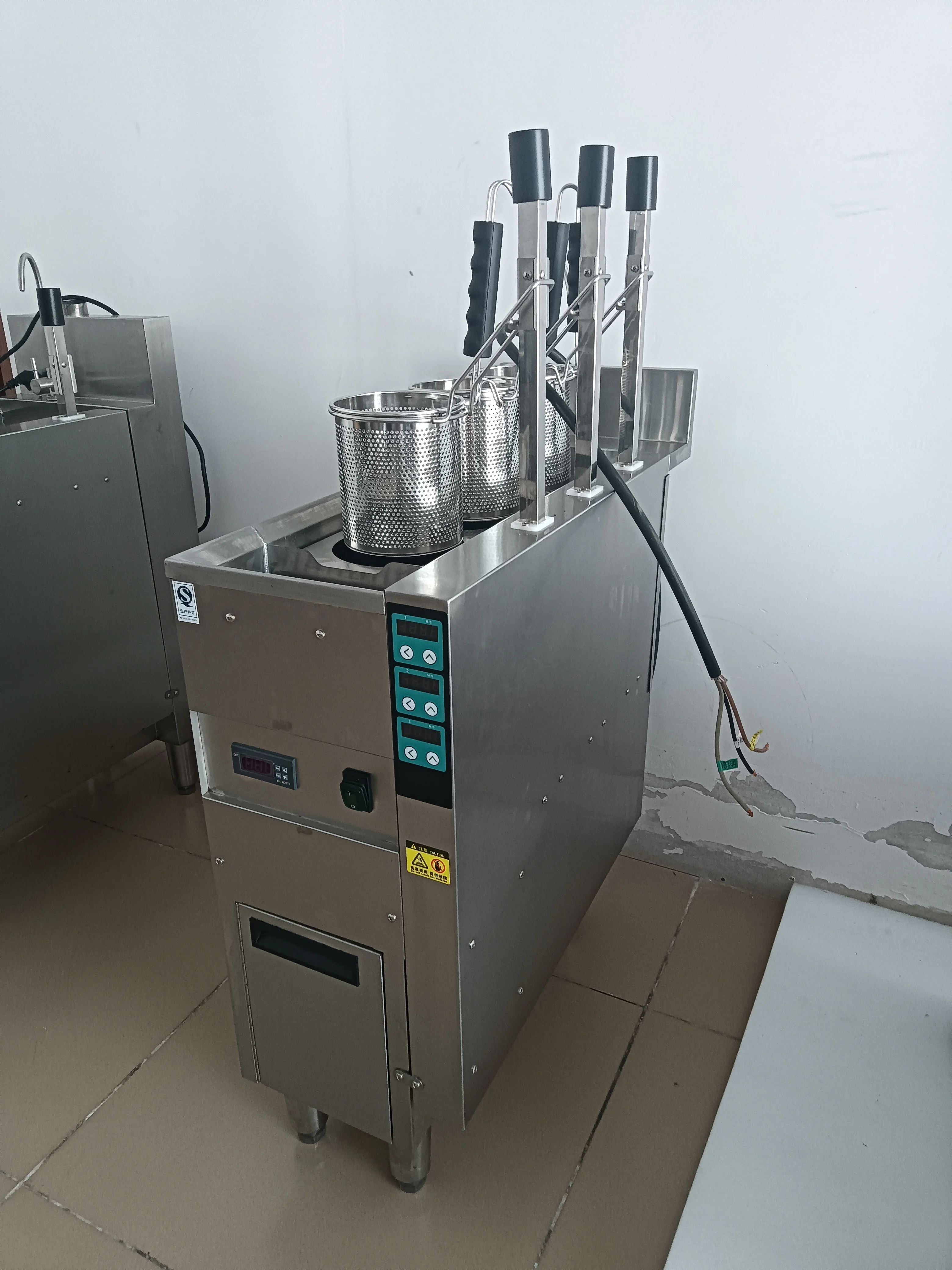 Noodle Cooker Three-head Gas Electric Lifting House Hold Commercial Noodle Cooking Stove