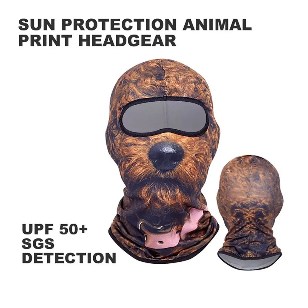 Hafif Taşınabilir 3D Hayvan Yüz Maskesi Tam Yüz Kapak Yumuşak Sevimli Hayvan Balaclava Soğutma Dikişsiz Bisiklet Yüz Kalkanı Sürme