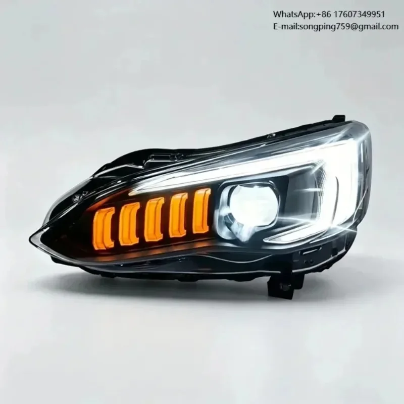 LED Headlights Assembly for Subaru XV 2018-2022 LED DRL Turn Signal Projector Lens Car Accessories Black Housing Headlamp