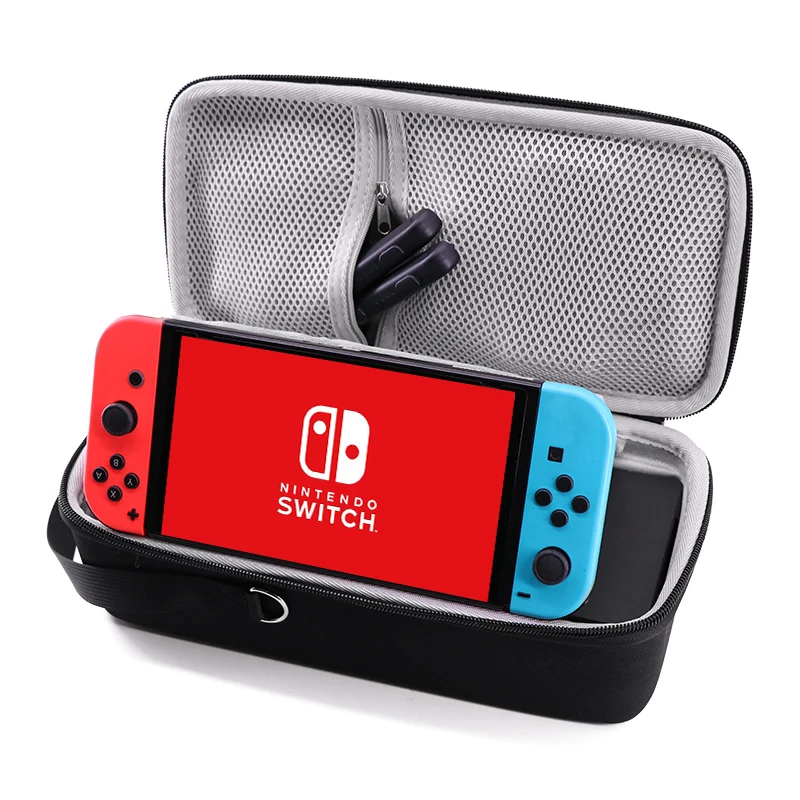 Custodia con cerniera in EVA per lettore di videogiochi con protezione rigida personalizzata portatile per accessori per Nintendo Switch custodie in Eva