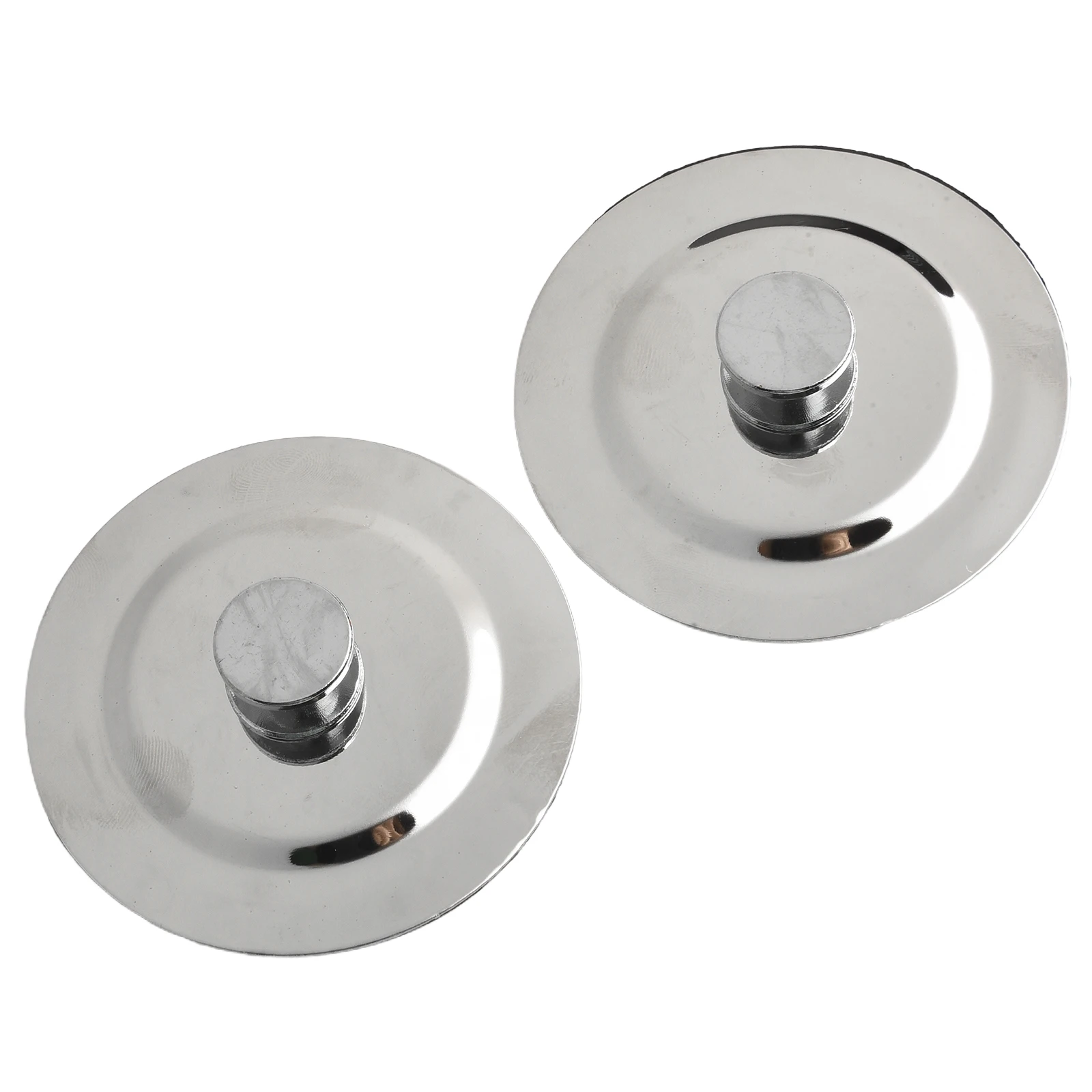 Easy To Use Daily Use Bathroom Plug Bathtub Drain Plug Flat Cover Long-lasting Use Metallic Look Precise Design