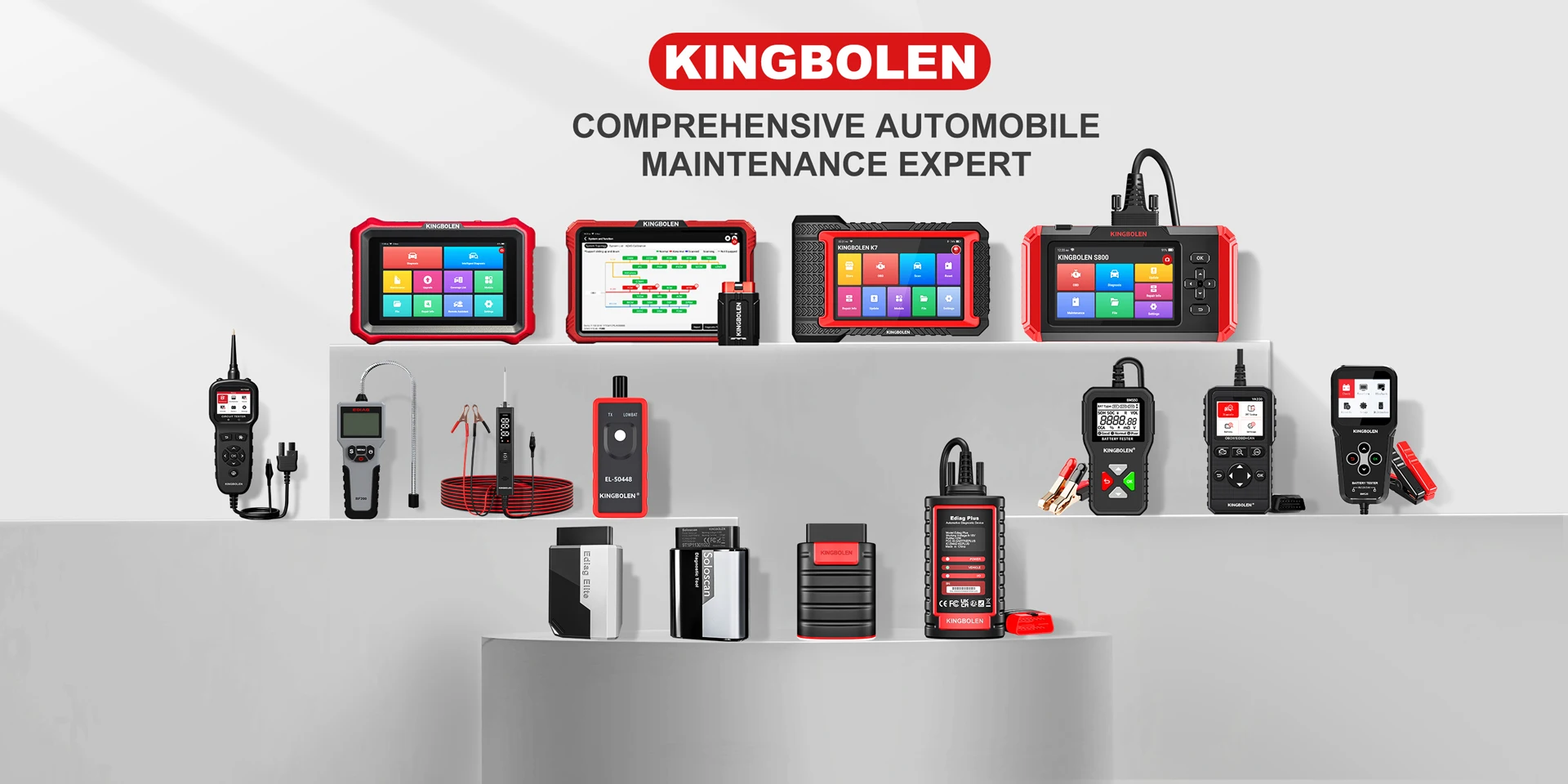 Lebenslanges kostenloses Update 2026 KINGBOLEN K8 Elite K8 pro Bidirektionales Auto-OBD2-Diagnosegerät, CANFD DOIP 34+ Reset ECU-Codierung – Detail 1