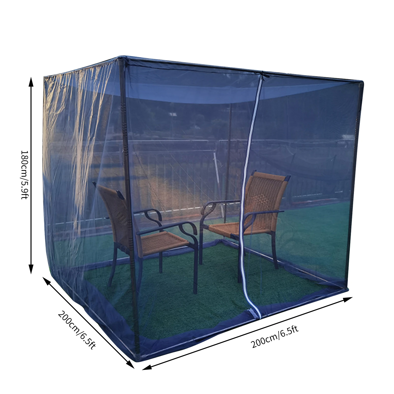 

Gazebo Tent With Mosquito Netting And Bracket Outdoor Canopy With Zipper Door Shelter Sun Shade For Patio Garden Backyard Deck