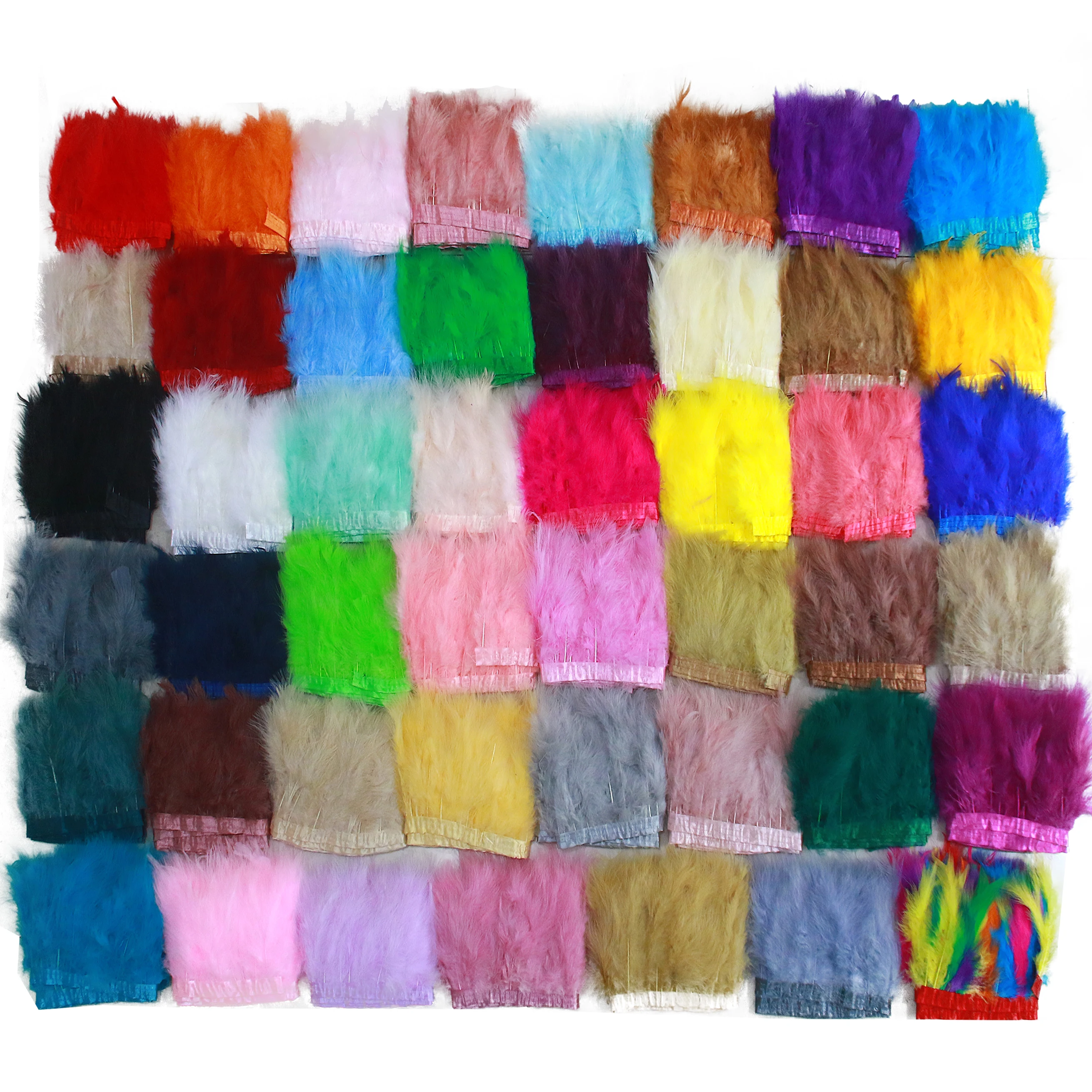 

Vibrant Multicolor Marabou Turkey Feathers Trims ribbon for DIY Crafts Costumes&Decor|2 Meters Pack|Premium QualityBulk Supply
