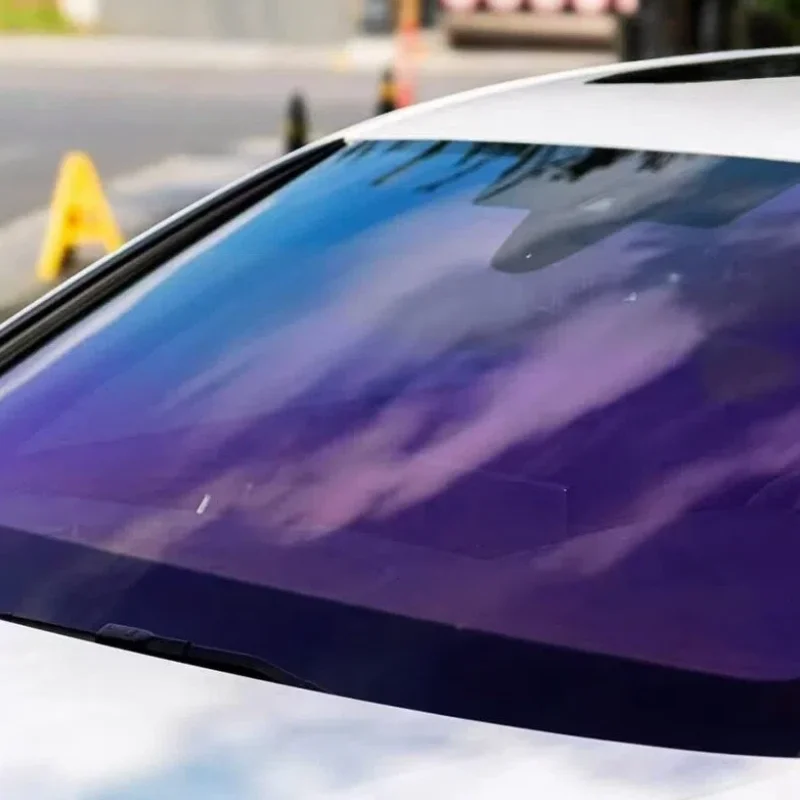 قسط LLumar الملونة تينت الحرباء الملكي الأرجواني نانو السيراميك PET نافذة السيارة فيلم 60% VLT 99% IRR UV كتلة لا إشارة لا تتلاشى