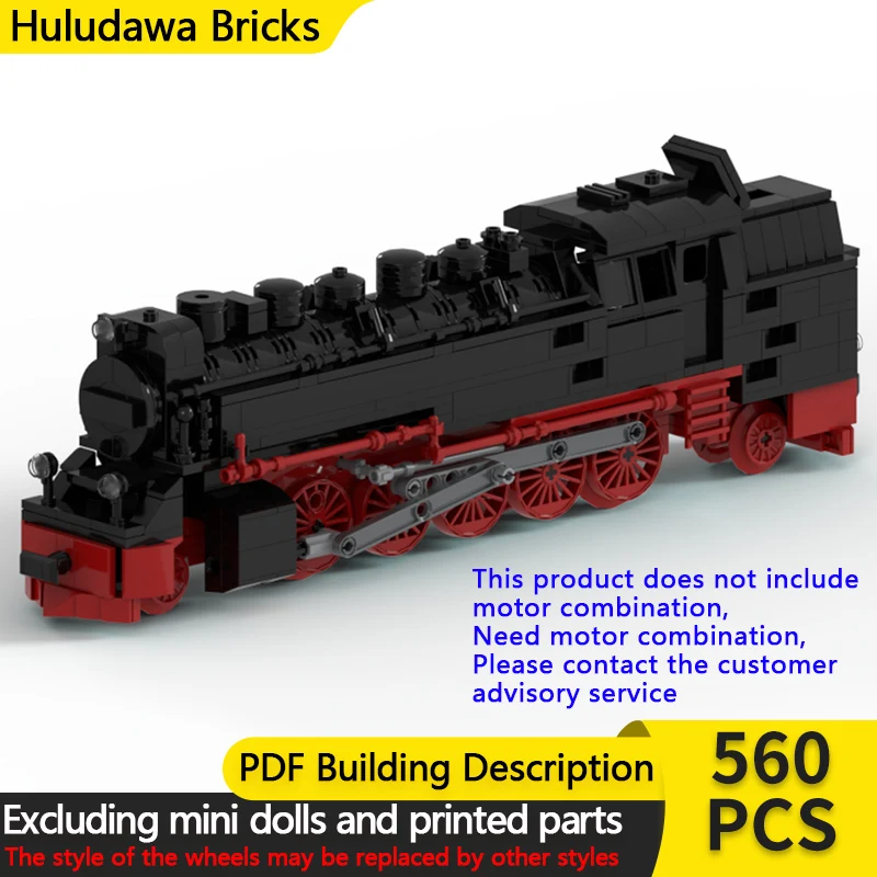 

City Car Model MOC Building Bricks 99.23-24 Narrow Gauge Steam Locomotive Modular Technology Children Holiday Assemble Toys Suit