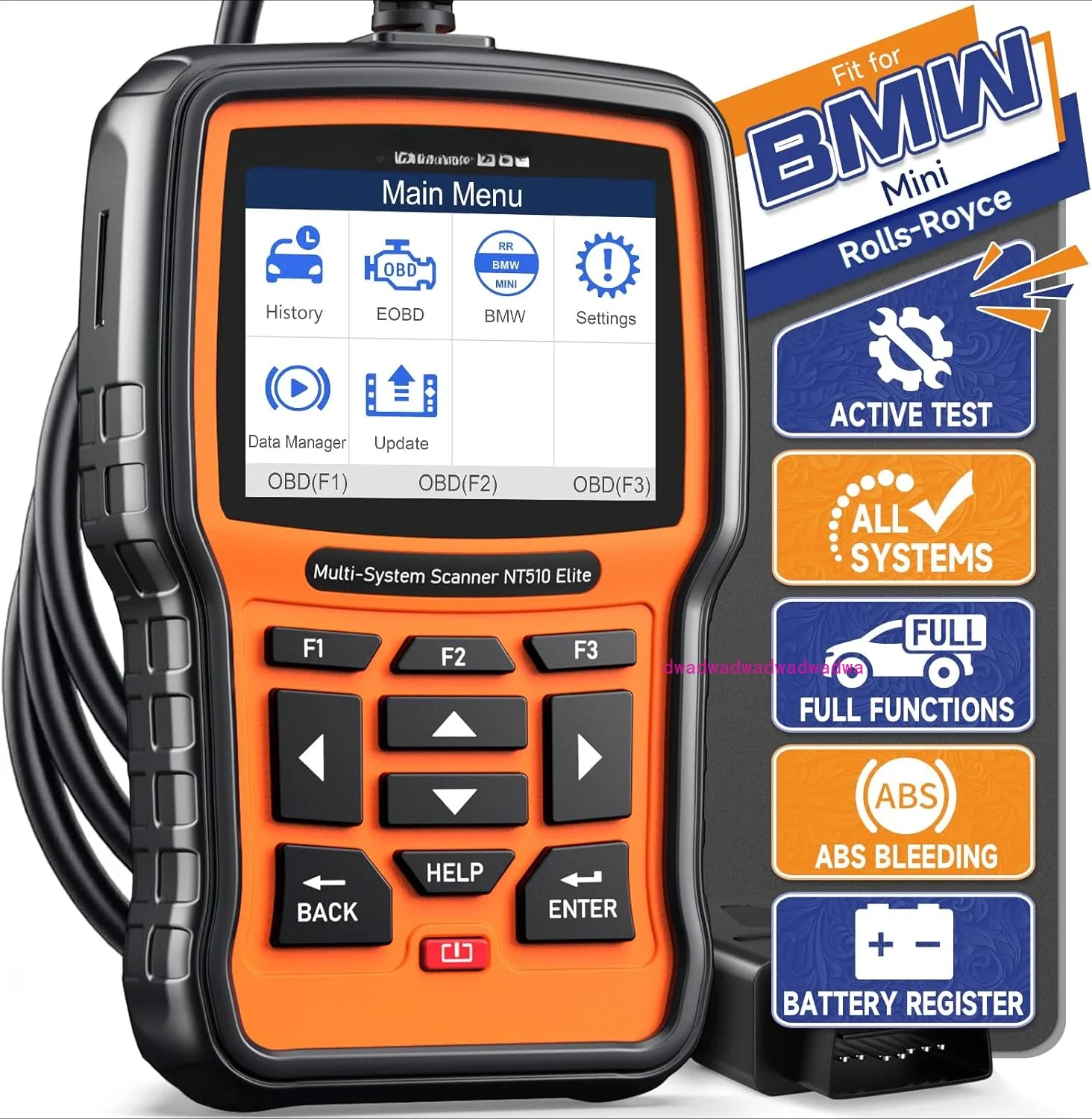 Elite Scan Tool fit for BMW Scanner Full Diagnostic Tool, All System Bi-Directional Control Code Reader with All Reset Services