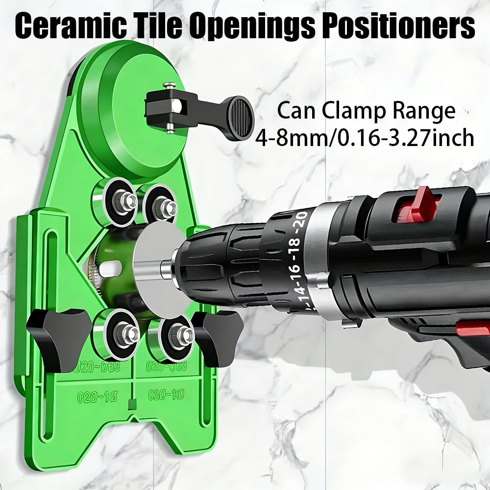

Приспособление для разметки отверстий, направляющая для сверления, инструмент для позиционирования отверстий в стекле и керамической плитке, инструмент для центрирования и позиционирования отверстий 4-83 мм, ручной инструмент