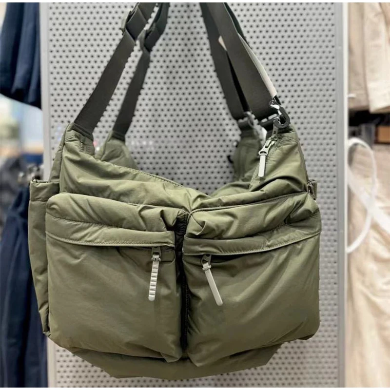 

Модная большая сумка, многофункциональная нагрудная сумка, нейлоновая легкая сумка на плечо, большая вместительная сумка-мессенджер, дорожная уличная сумка