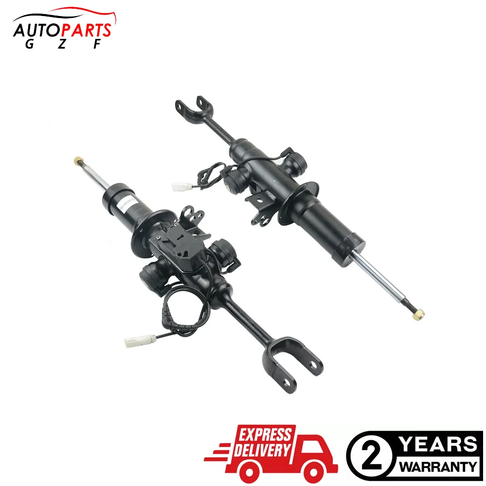 Pair Front Shock Absorbers W/h EDC For BMW 7-Series F01 F02 F07 740i 550i 07-15