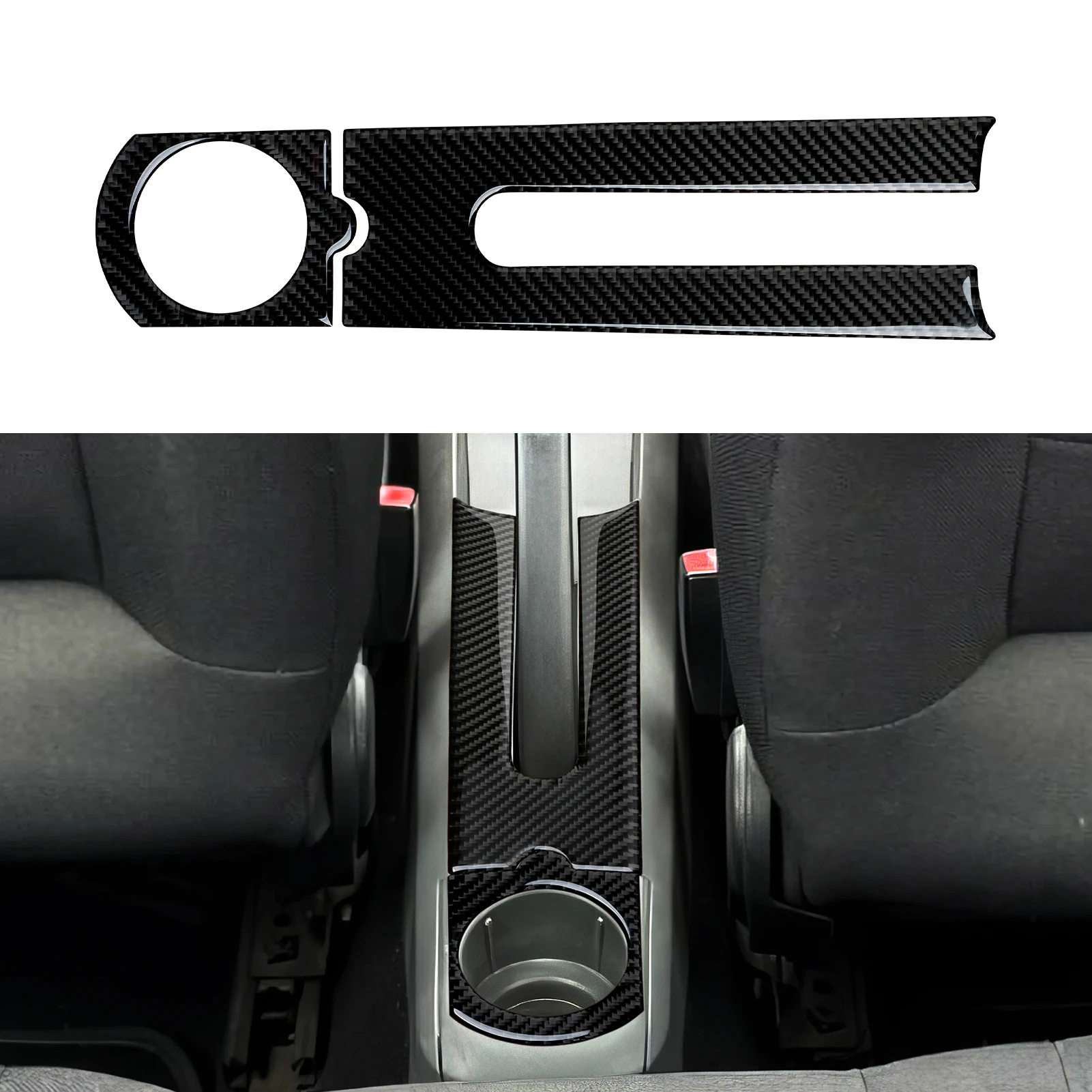 Accesorios de Decoración para SEAT Cordoba Ibiza 6L (2002-2009), Adhesivo Interior de Fibra de Carbono. Cubierta para el Panel de la Consola Central del Automóvil, para la Palanca de Cambios.
