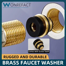 Brass Faucet Washer Sealing Ring Gasket Hot Cold Water Faucet Silicone Washers Kit Quick Mounting Unnecessary PTFE Sealing Tape